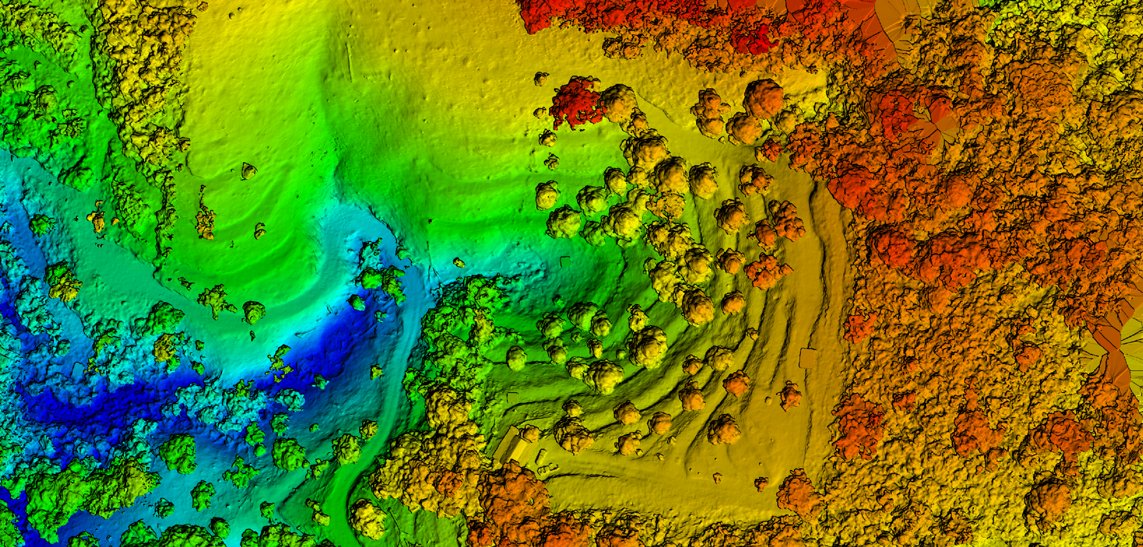 Contour maps and elevation data for engineering