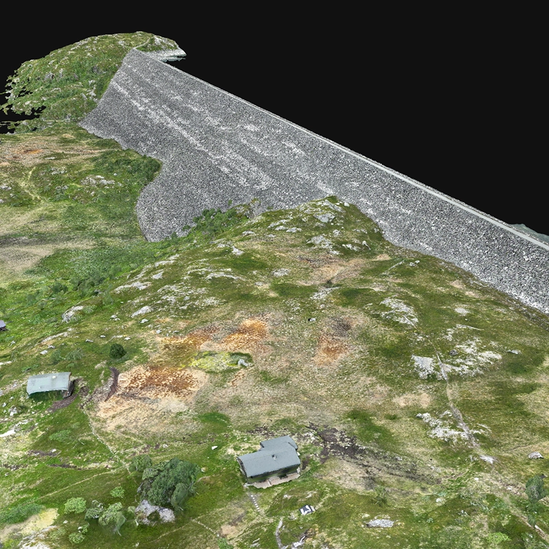 3D textured mesh sample 4 - Site reconstruction model