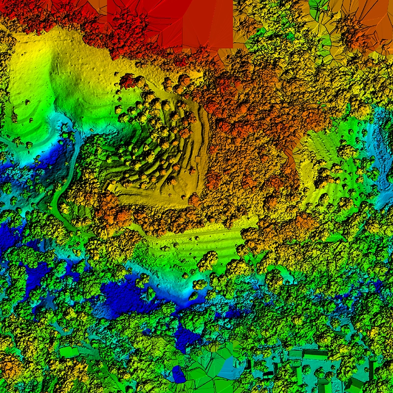 Digital surface model sample 1 - Terrain elevation analysis