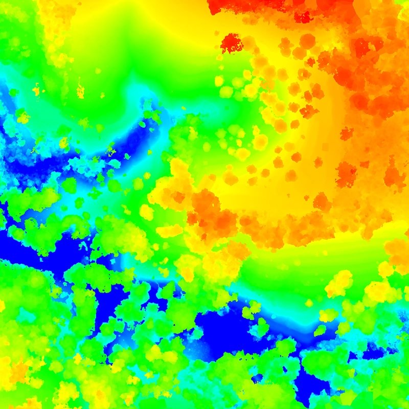 Digital terrain model sample 2 - Ground surface representation